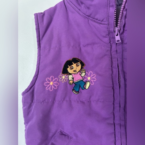 Vintage Dora The Explorer Purple Vest Size 3 - Picture 4 of 7